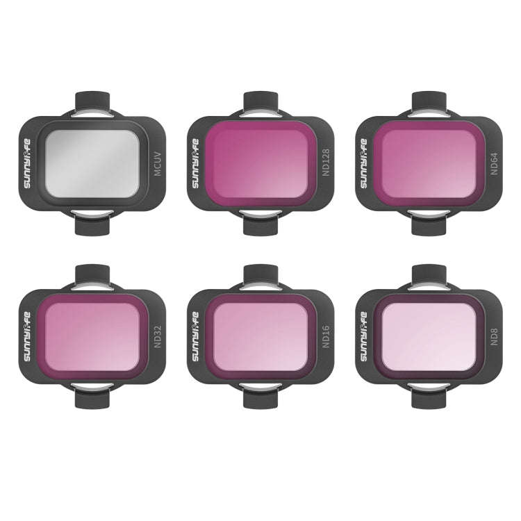 For DJI Avata 2 Sunnylife Camera Lens Filter, Filter:6 in 1 MCUV ND8/16/32/64/128