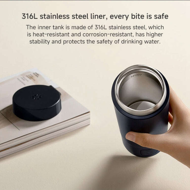 Xiaomi Mijia Smart Portable Electric Heating Cup 2, US Plug(Dark Blue)
