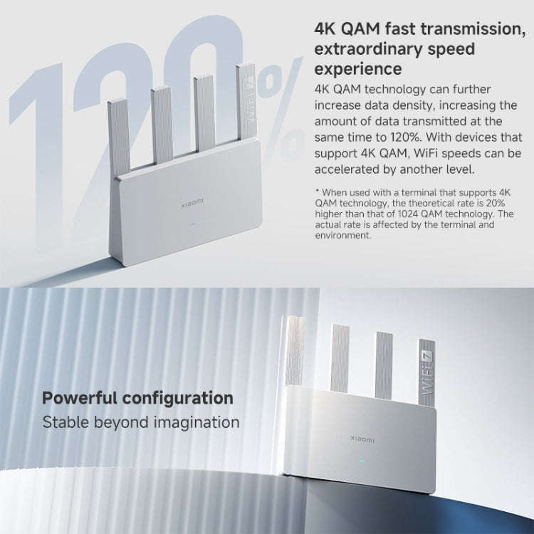 Xiaomi Router BE3600 WiFi7 2.5G Port Dual Band, US Plug(White)