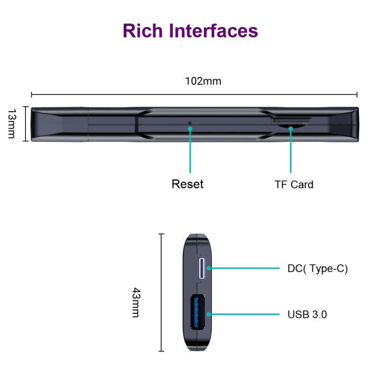 HK1 RBOX D8 RK3528 Android 13.0 Quad Core 8K HD Wifi6 Bluetooth TV Stick, RAM:4GB+32GB(EU Plug)