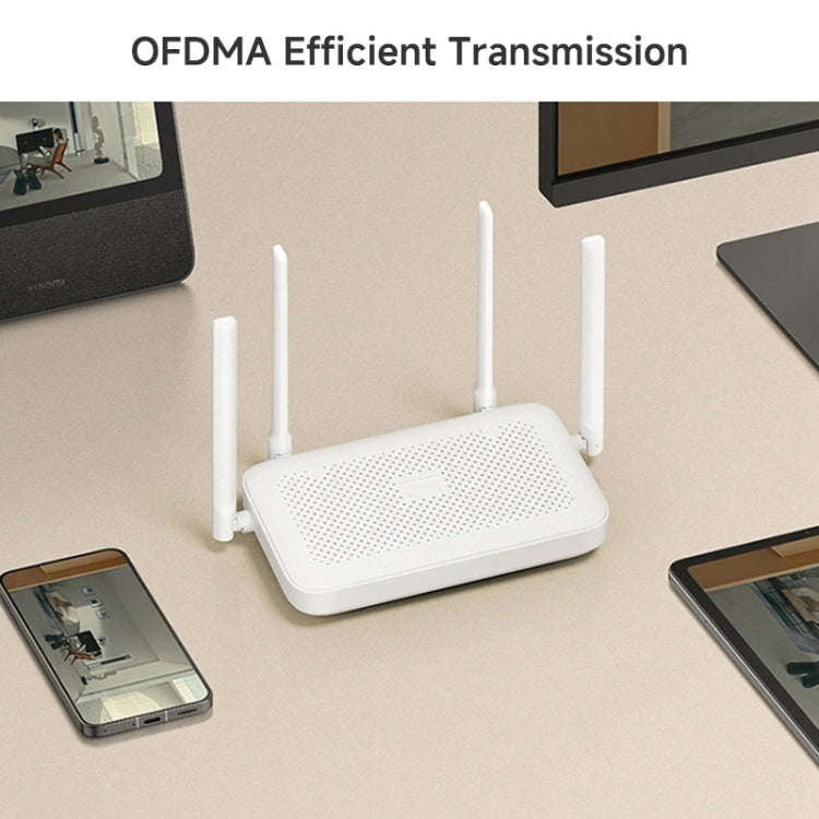 Xiaomi AX1500 4-channel Independent Signal Amplifier WiFi 6 Dual Band Router, US Plug(White)