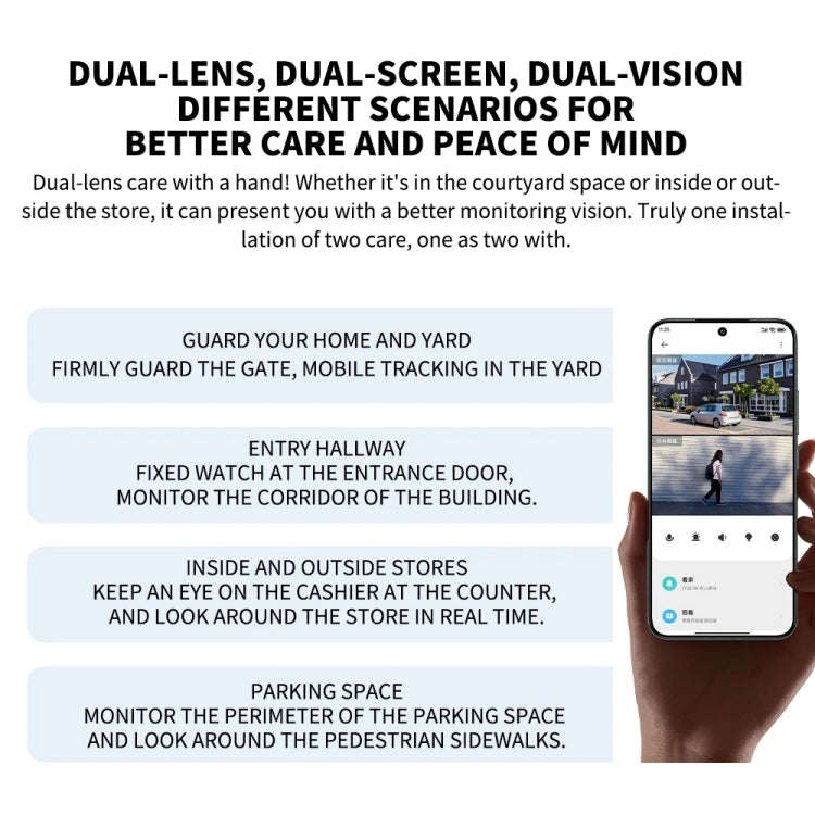 Xiaomi CW500 Dual Camera 8MP Outdoor IP66 Waterproof Support AI Detection Two-Way Voice WiFi Came...