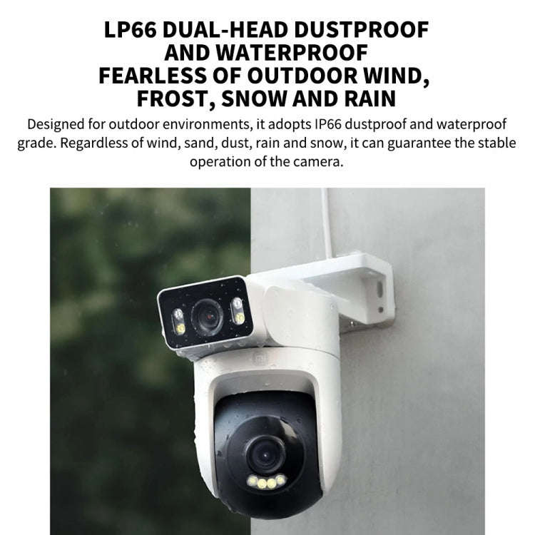 Xiaomi CW500 Dual Camera 8MP Outdoor IP66 Waterproof Support AI Detection Two-Way Voice WiFi Came...
