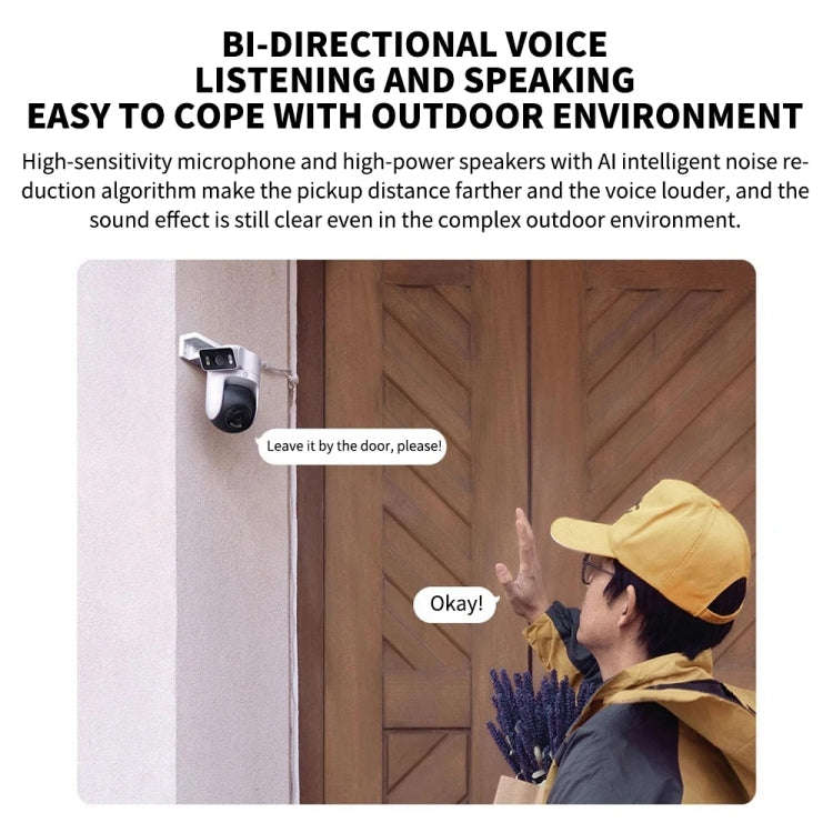 Xiaomi CW500 Dual Camera 8MP Outdoor IP66 Waterproof Support AI Detection Two-Way Voice WiFi Came...