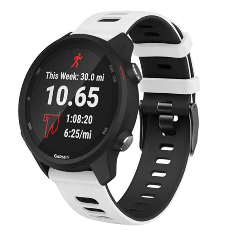 22mm For Huawei Watch GT2e 46mm Silicone Watch Band(White+Black)