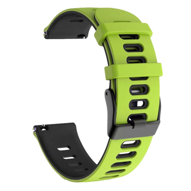 22mm For Huawei Watch GT2e 46mm Silicone Watch Band(Green+Black)(Green+Black)