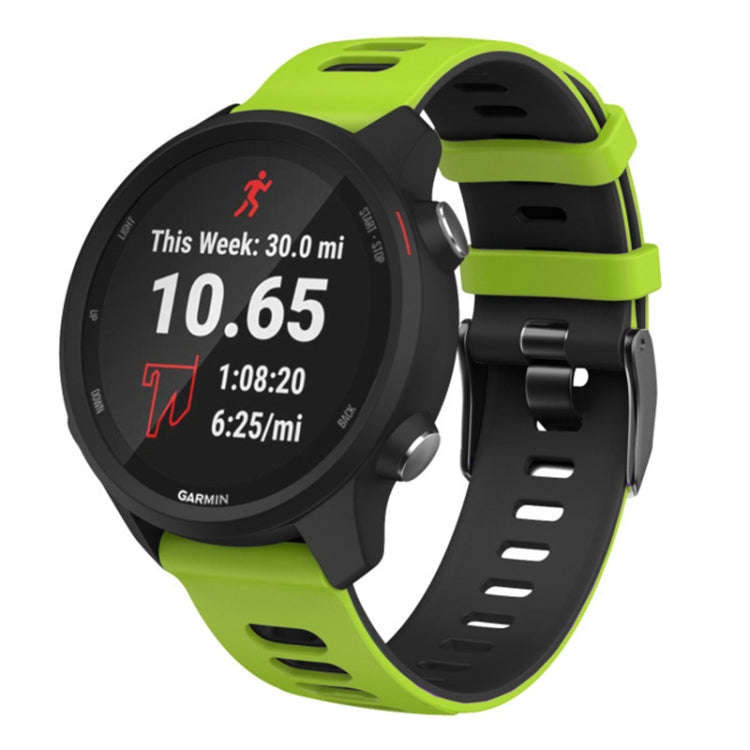 22mm For Huawei Watch GT2e 46mm Silicone Watch Band(Green+Black)(Green+Black)
