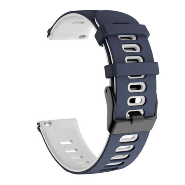 22mm For Huawei Watch GT2e 46mm Silicone Watch Band(Dark Blue+White)