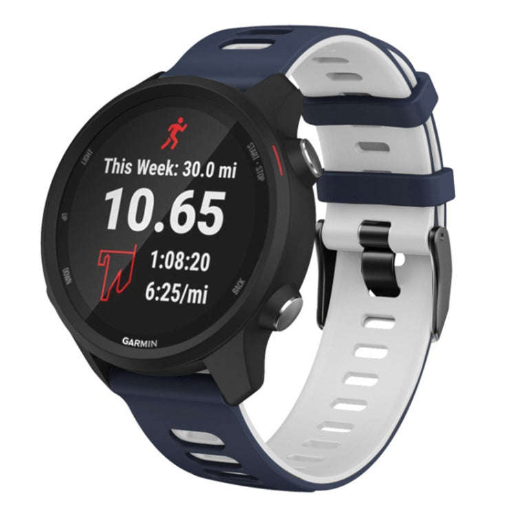 22mm For Huawei Watch GT2e 46mm Silicone Watch Band(Dark Blue+White)