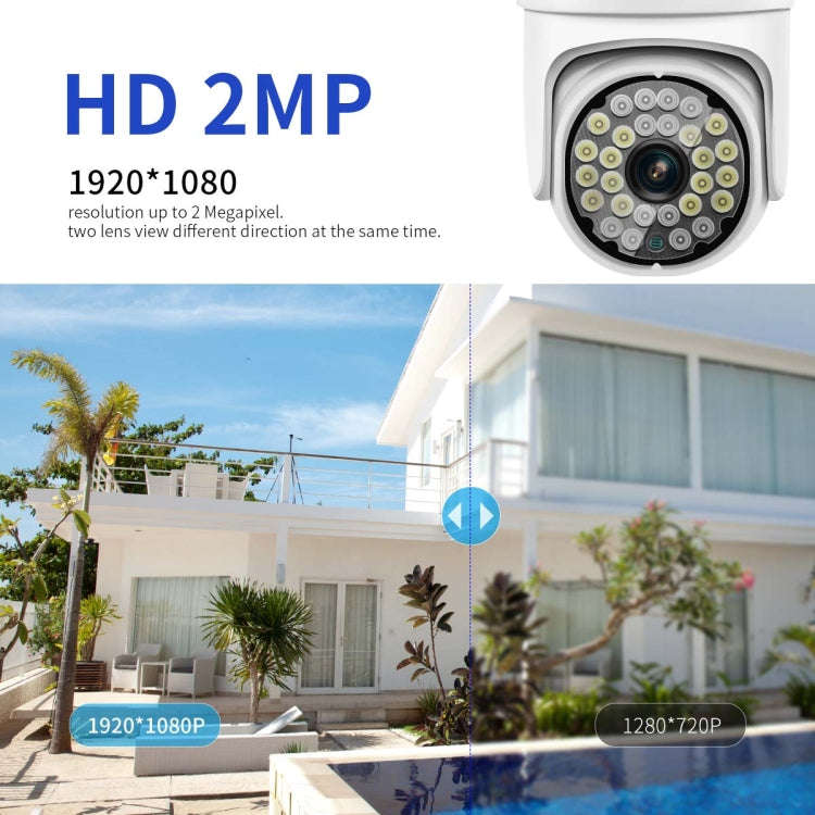 ESCAM PT305 2MP HD Motion Detection WiFi Intelligent Dual-light Source Camera(US Plug)