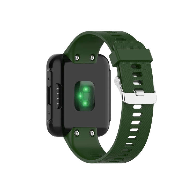For Garmin ForeAthlete 35J / Forerunner 35J Silicone Watch Band(Army Green)