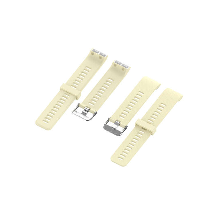 For Garmin ForeAthlete 35J / Forerunner 35J Silicone Watch Band(Beige)