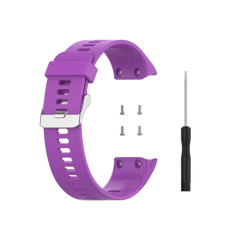 For Garmin ForeAthlete 35J / Forerunner 35J Silicone Watch Band(Purple)