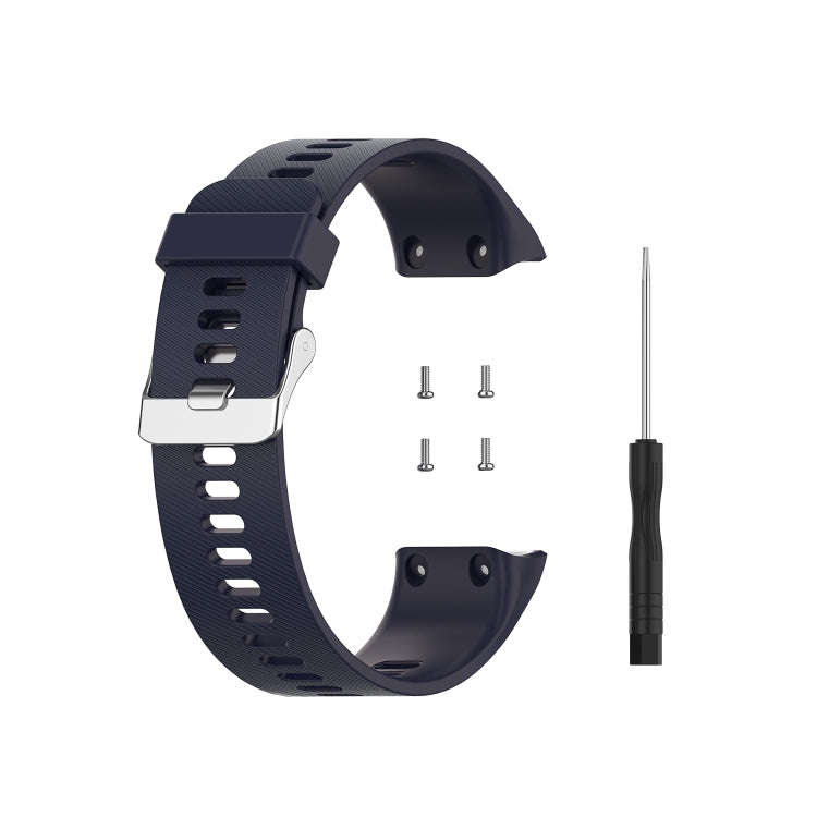 For Garmin ForeAthlete 35J / Forerunner 35J Silicone Watch Band(Navy Blue)