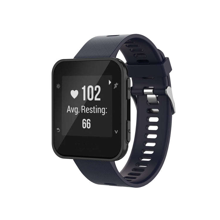 For Garmin ForeAthlete 35J / Forerunner 35J Silicone Watch Band(Navy Blue)