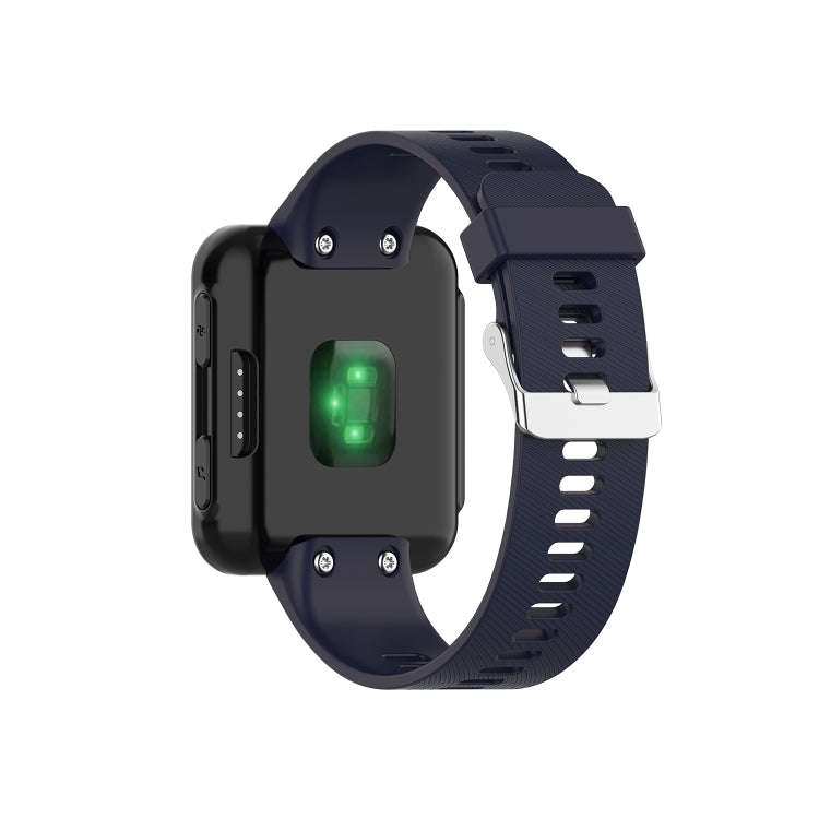 For Garmin ForeAthlete 35J / Forerunner 35J Silicone Watch Band(Navy Blue)