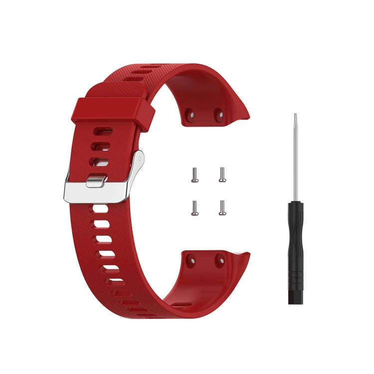 For Garmin ForeAthlete 35J / Forerunner 35J Silicone Watch Band(Red)