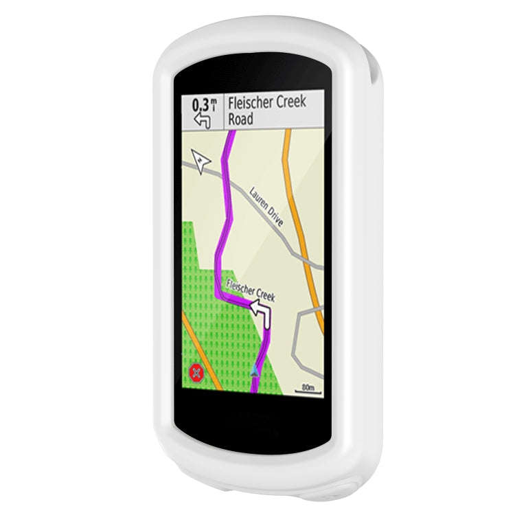 For Garmin Edge 1030 Plus / Edge 1030 Universal Silicone Protective Case(White)