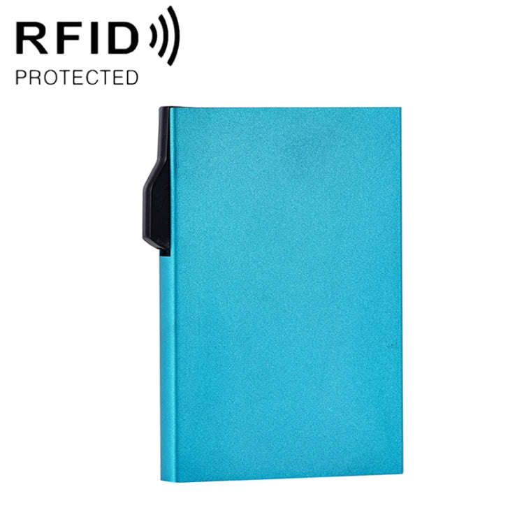 FY1901 RFID Anti-magnetic Aluminum Alloy Card Holder(Blue)