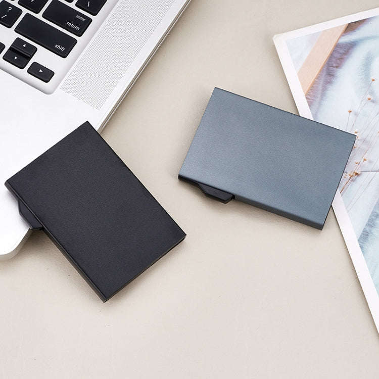 FY1901 RFID Anti-magnetic Aluminum Alloy Card Holder(Grey)
