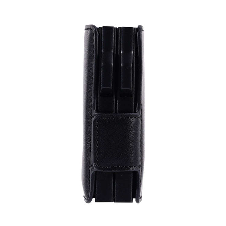 FY2403 RFID Anti-magnetic Crazy Horse Texture PU Dual Box Card Bag(Black)