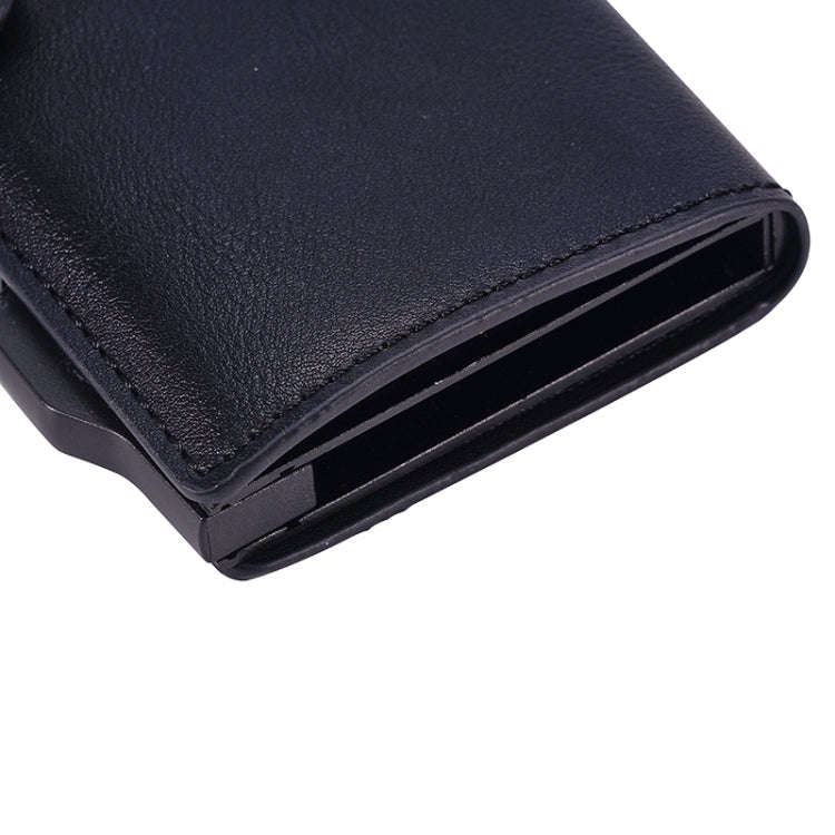 FY2405-C RFID Anti-magnetic Crazy Horse Texture PU Card Bag(Black)