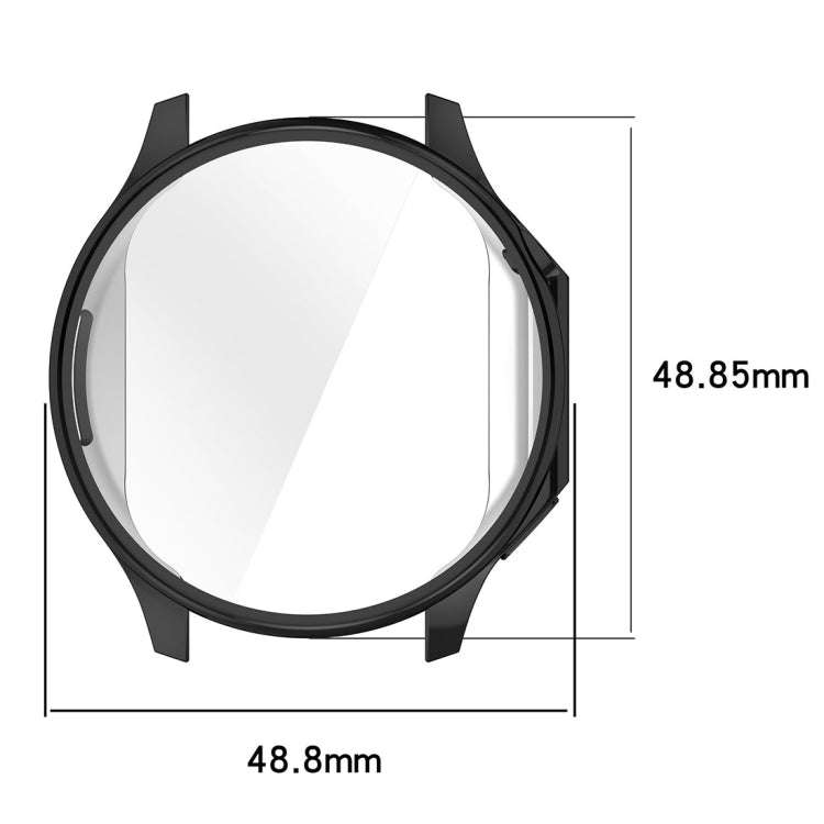 For OPPO Watch X / OnePlus Watch 2 Full Coverage TPU Electroplated Watch Protective Case(Black)