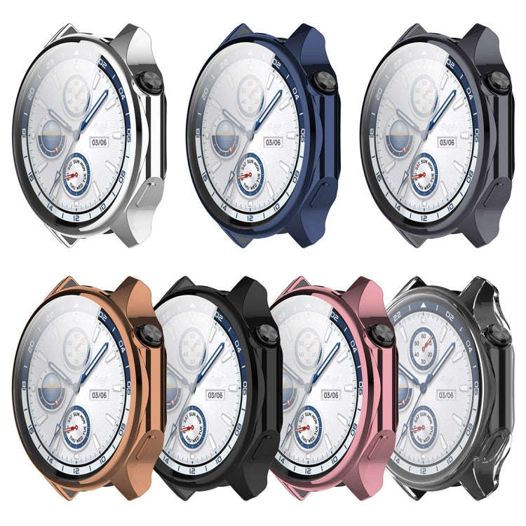 For OPPO Watch X / OnePlus Watch 2 Full Coverage TPU Electroplated Watch Protective Case(Gun Color)