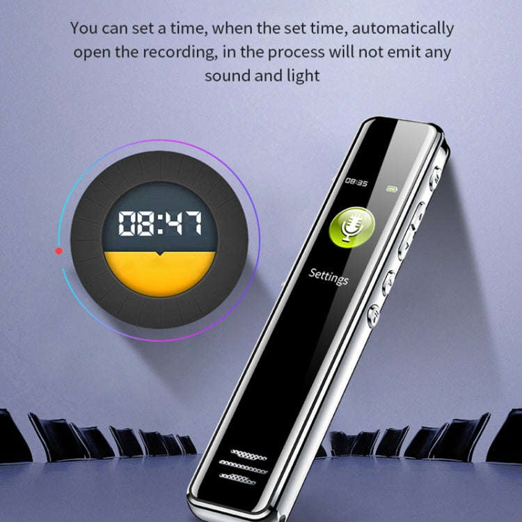 JNN Q22 HD Color Screen Stick Shape Portable Voice Recording Pen, Memory:16GB(Black)