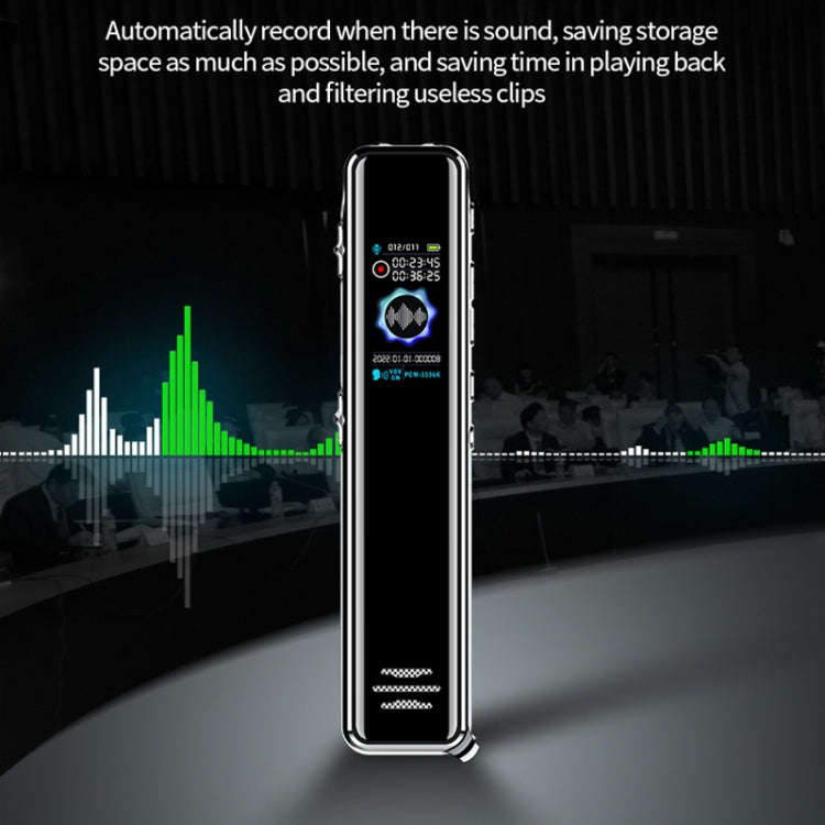 JNN Q22 HD Color Screen Stick Shape Portable Voice Recording Pen, Memory:16GB(Black)