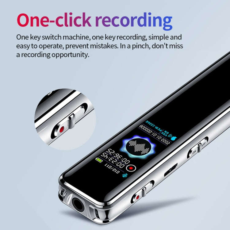 JNN Q22 HD Color Screen Stick Shape Portable Voice Recording Pen, Memory:16GB(Black)