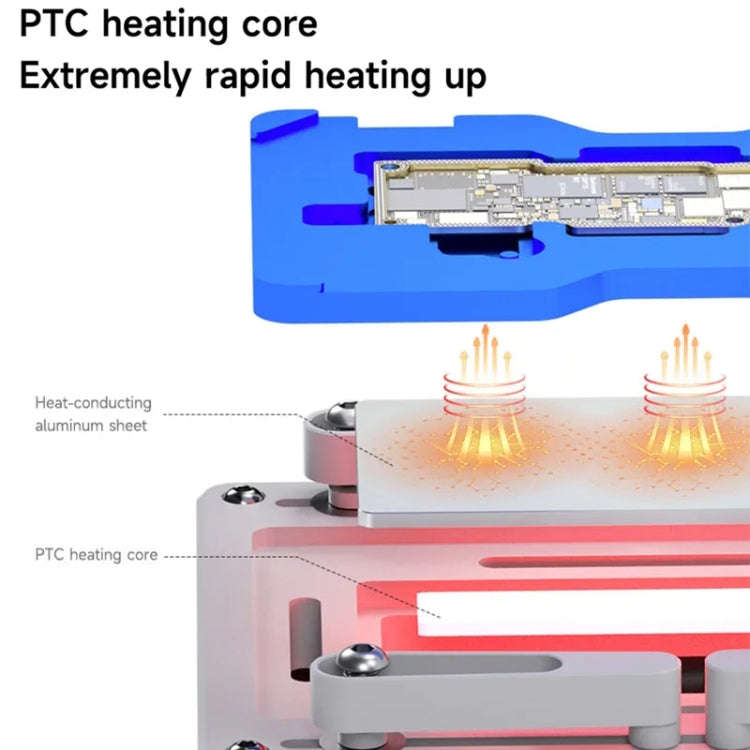 Mechanic Heat Air Intelligent Motherboard Layered Desoldering Station For iPhone X-15 Series, EU ...