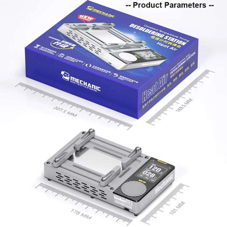 Mechanic Heat Air Intelligent Motherboard Layered Desoldering Station For iPhone X-15 Series, EU ...