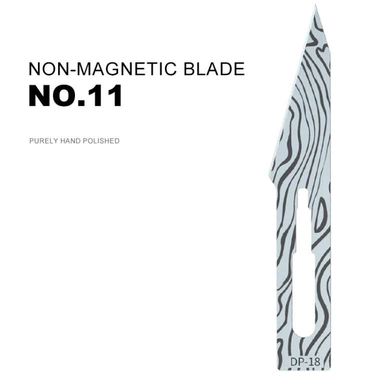 5pcs Mijing DP-18 Hand Polished Non-Magnetic NO.11 Blade