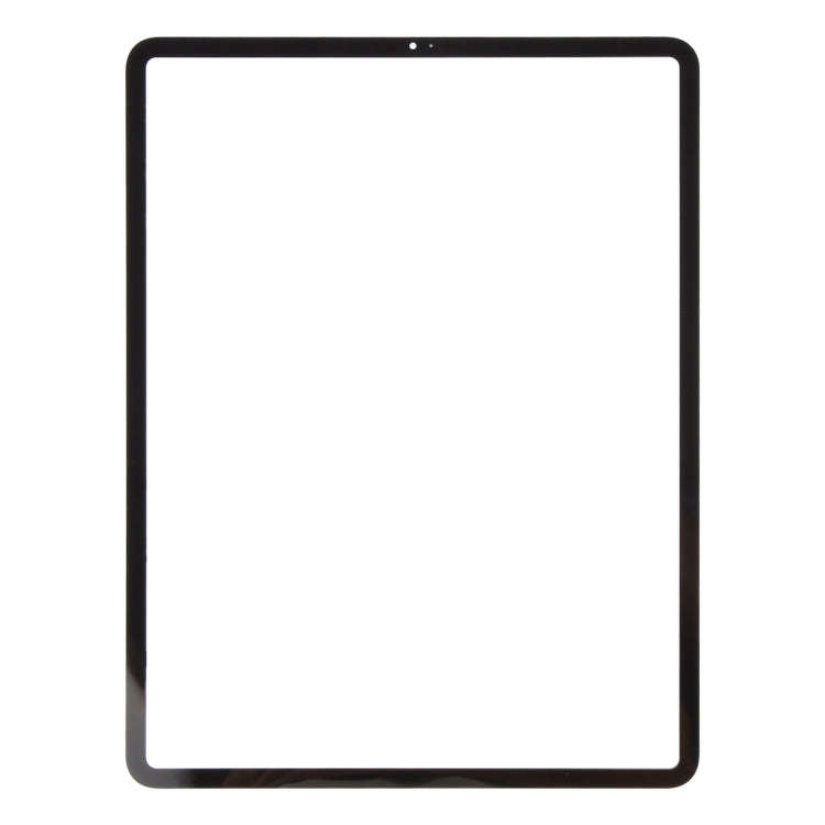 For iPad Pro 12.9 2018 2020 Front Screen Outer Glass Lens with OCA Optically Clear Adhesive(Black)