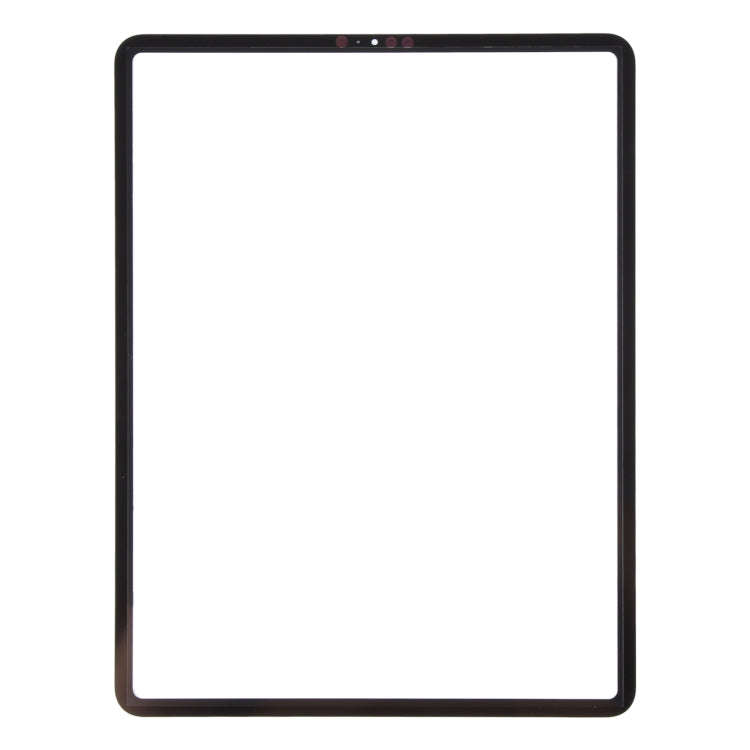 For iPad Pro 12.9 2018 2020 Front Screen Outer Glass Lens with OCA Optically Clear Adhesive(Black)