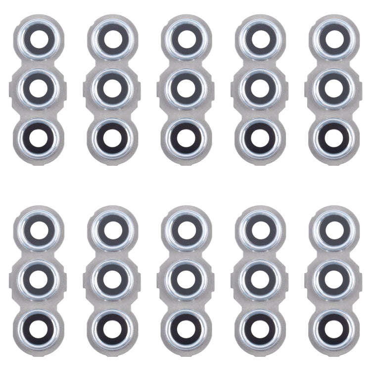 For Samsung Galaxy M55 SM-M556 10pcs Original Rear Camera Lens Cover(Silver)
