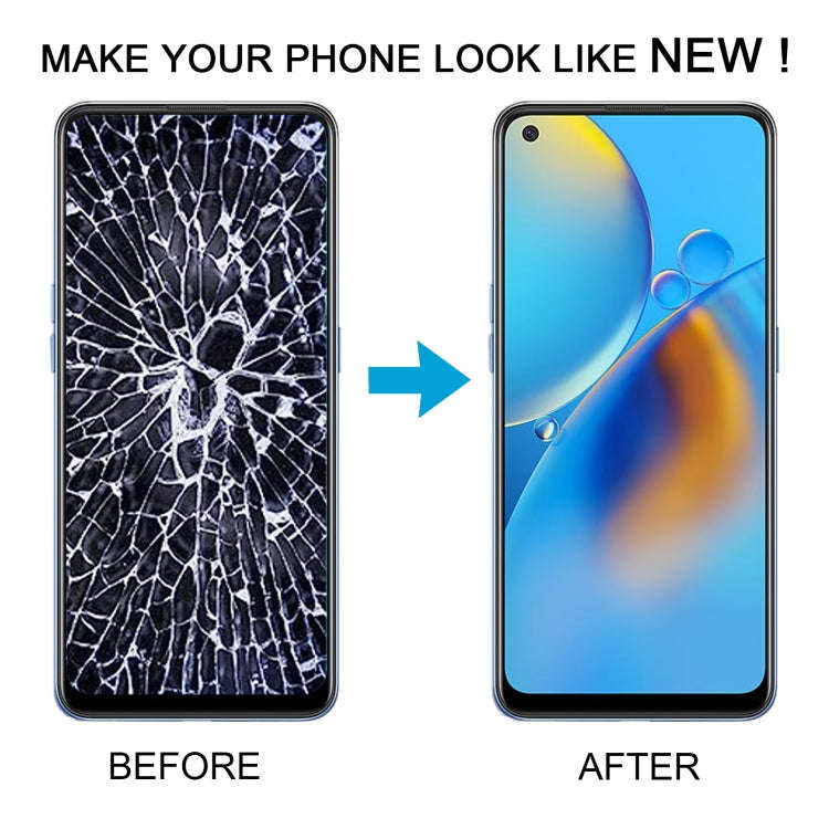 For OPPO F19 OLED LCD Screen Digitizer Full Assembly with Frame