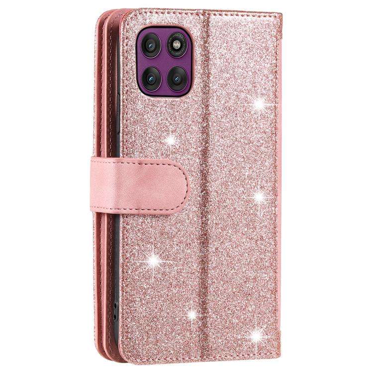For Motorola Edge 60 Pro Nine Card Zipper Bag Leather Phone Case with Lanyard(Pink)