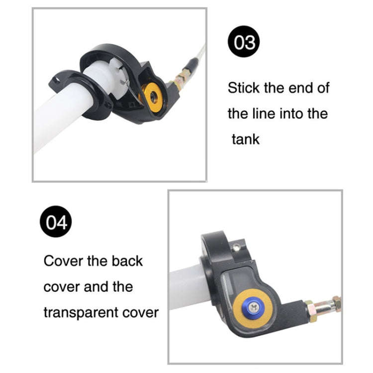 Off-road Motorcycle Modified 22mm Handle Throttle Clamp Hand Grip Big Torque Oil Visual Throttle ...