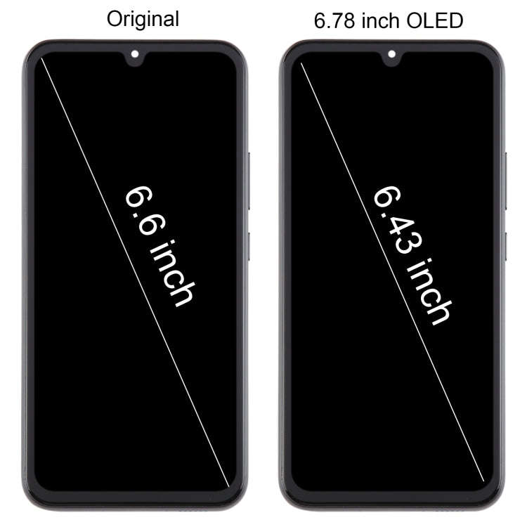 For Samsung Galaxy A34 SM-A346B 6.43inch OLED LCD Screen Digitizer Full Assembly with Frame