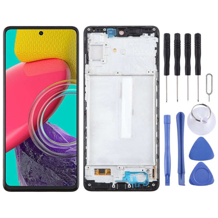 For Samsung Galaxy M53 SM-M536B 6.43inch OLED LCD Screen Digitizer Full Assembly with Frame