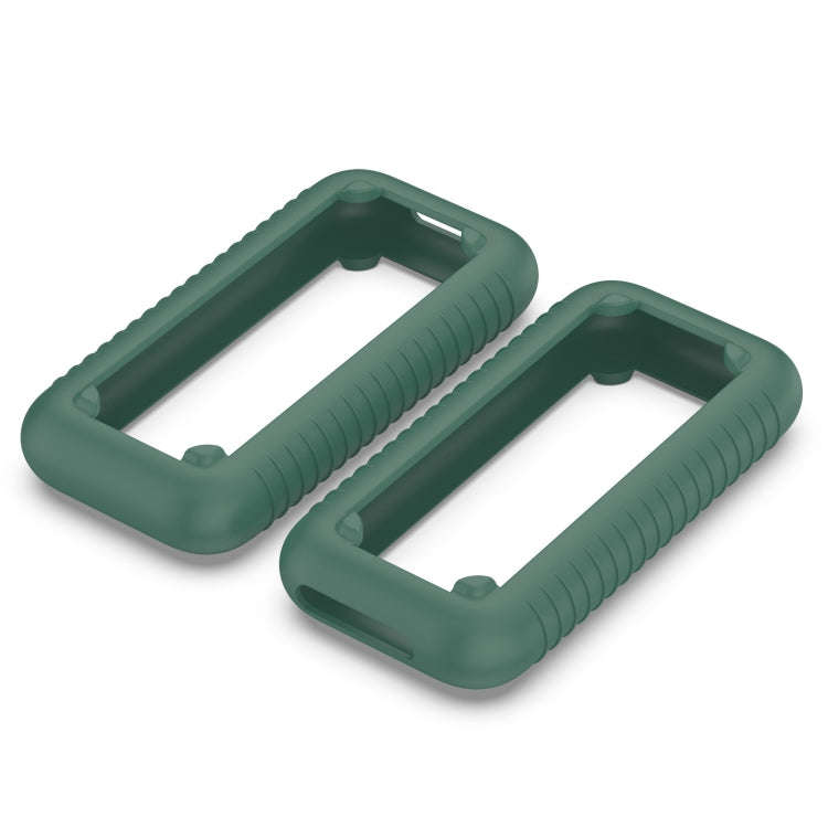 For Apple Vision Pro Accessories Power Bank Storage Silicone Protective Case(Dark Green)