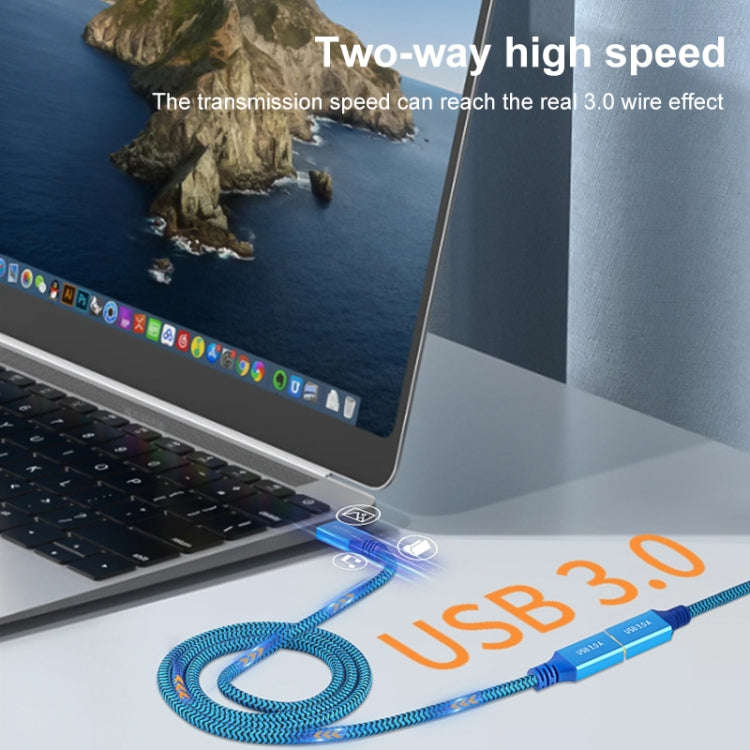 Printer / Hard Disk USB 3.0 Male to Male Connector Cable, Length:1m(Blue)