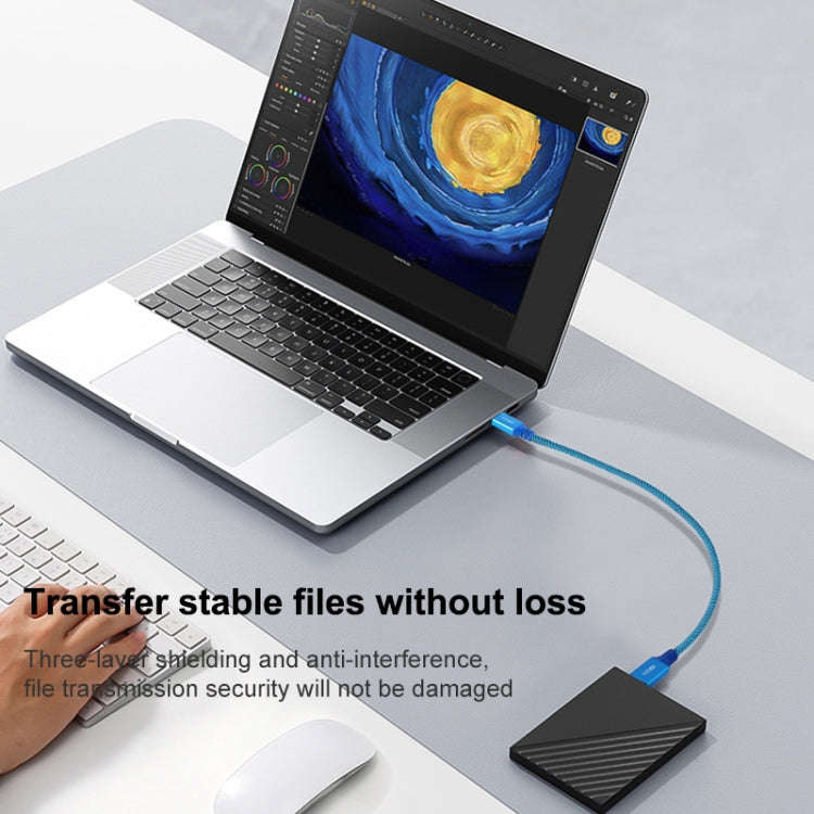 Printer / Hard Disk USB 3.0 Male to Male Connector Cable, Length:1m(Blue)
