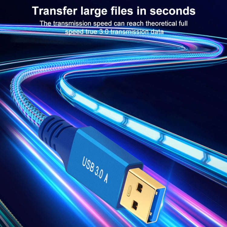 Printer / Hard Disk USB 3.0 Male to Female Extension Cable, Length:0.3m(Blue)