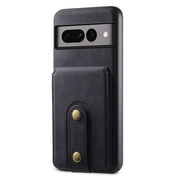 For Google Pixel 7 Pro 5G Denior D14 NK Retro Pattern MagSafe Magnetic Card Holder Leather Phone ...