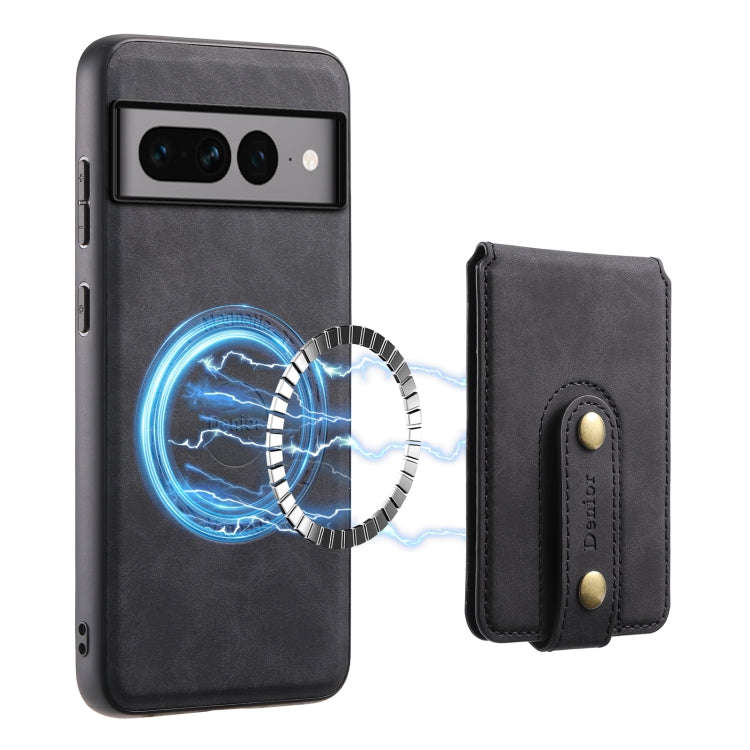 For Google Pixel 7 Pro 5G Denior D14 NK Retro Pattern MagSafe Magnetic Card Holder Leather Phone ...