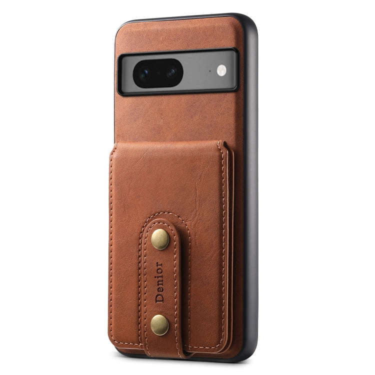 For Google Pixel 7 5G Denior D14 NK Retro Pattern MagSafe Magnetic Card Holder Leather Phone Case...