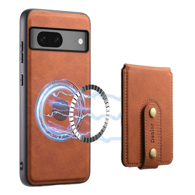 For Google Pixel 7 5G Denior D14 NK Retro Pattern MagSafe Magnetic Card Holder Leather Phone Case...